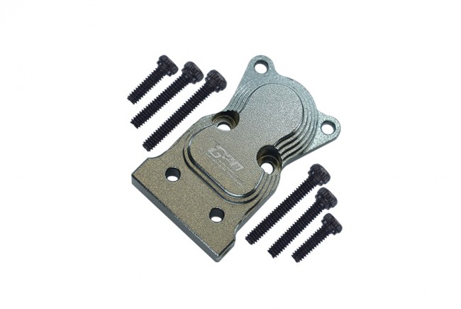 Gpm SCX24012A Aluminum Front / Rear Gearbox Cover For Axial Racing 1/24 4wd Scx24 Crawler Gun Sivler