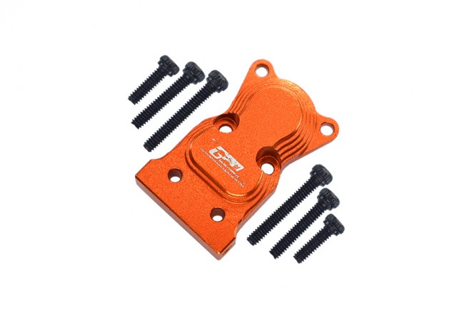 Gpm SCX24012A Aluminum Front / Rear Gearbox Cover For Axial Racing 1/24 4wd Scx24 Crawler Orange