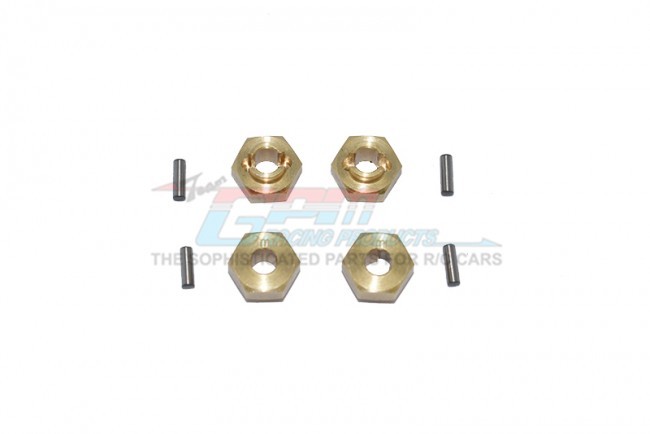 Gpm SCX24010X/3M-OC Brass Hex Adapters 3mm Thick Axial Racing 1/24 4wd Scx24 Crawler 