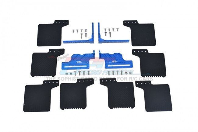 Gpm TRX4ZSP72 Scale Accessories: Mud Flap For Axial Racing 1/10 Rc Scx10 Iii Jeep Blue