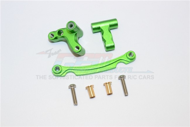 Gpm MYT048 Aluminum Steering Assembly Axial 1/18 Yeti Jr Buggy Green