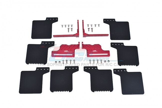 Gpm TRX4ZSP72 Scale Accessories: Mud Flap For Axial Racing 1/10 Rc Scx10 Iii Jeep Red