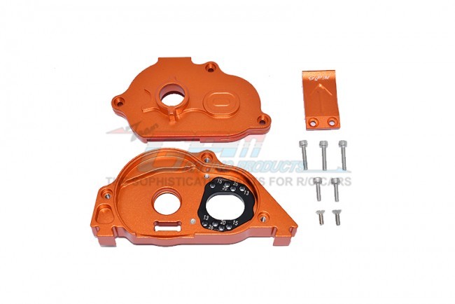 Gpm MAKS038 Aluminum Rear Gear Protection Motor Mount Arrma 1/10 4wd Kraton 4x4 4s Blx Ara102690 Orange