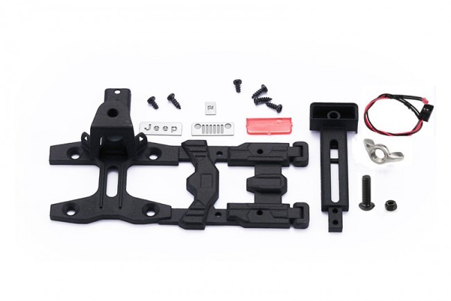 Gpm SCX3ZSP15 Scale Accessories:spare Tire Support Mount & High Taillight For Scx10 Iii Jeep 