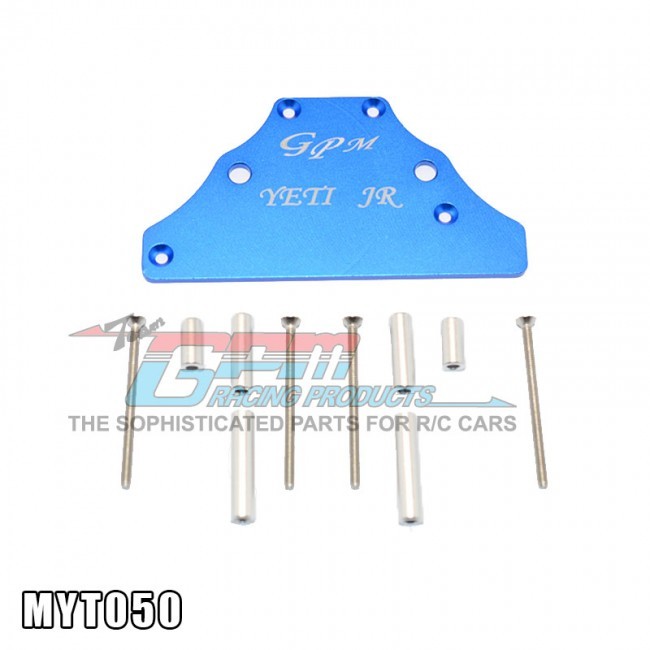 Gpm MYT050 Aluminum Plate For Modified Electronic Setting Axial 1/18 Yeti Jr Blue