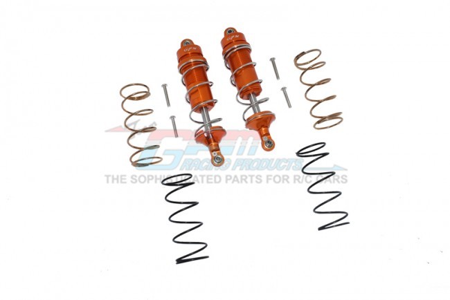 Gpm MAKS107F Aluminum Front Thickened Spring Dampers 107mm Arrma 1/10 4wd Kraton 4x4 4s Blx Ara102690 Orange