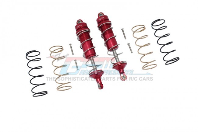 Gpm MAKS120R Aluminum Rear Thickened Spring Dampers 120mm Arrma 1/10 4wd Kraton 4x4 4s Blx Ara102690 Red