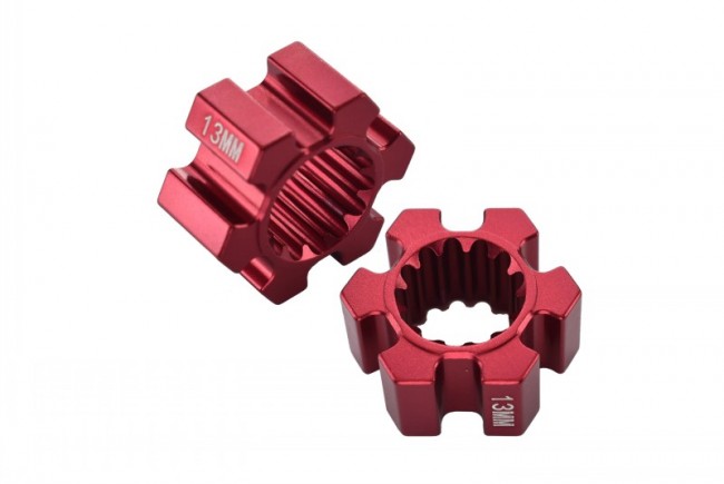 Gpm TXM010/13MM Aluminium Wheel Hex (13mm Thickness)  For 6s Traxxas Xmaxx 6s Red