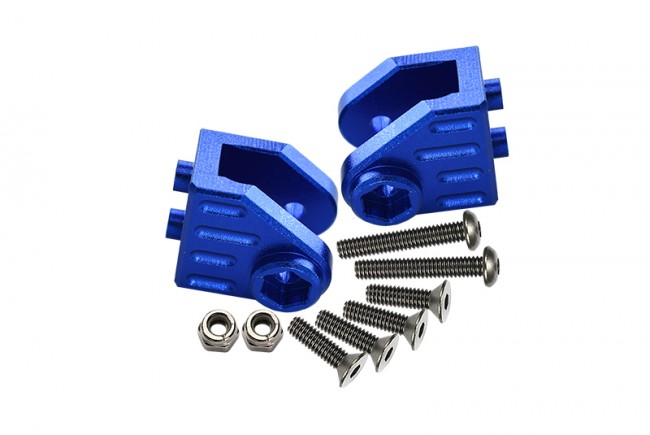 Gpm LMT008F/R Aluminum Front/rear Axle Mount Set For Suspension Links Losi 1/8 Lmt 4wd Solid Axle Monster Los04022 Blue