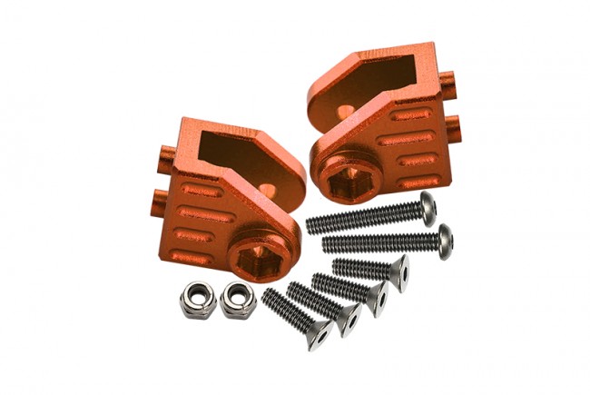 Gpm LMT008F/R Aluminum Front/rear Axle Mount Set For Suspension Links Losi 1/8 Lmt 4wd Solid Axle Monster Los04022 Orange
