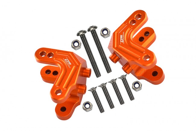 Gpm LMT028F/R Aluminum Front / Rear Shock Mount Losi 1/8 Lmt 4wd Solid Axle Monster Los04022 Orange