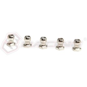 3racing 3RAC-BS48H5S 4.8mm Ball Hex L=5 (5pcs) - Iron 1/10 Advance S S64 M4 Car