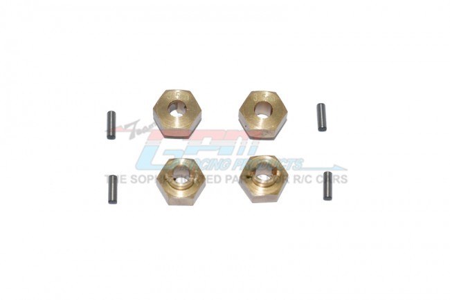 Gpm SCX2410X/3.5-OC Brass Hex Adapters 3.5mm Thick Axial Racing 1/24 Rc 4wd Crawler Scx24 