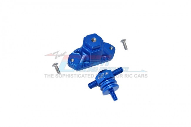 Gpm ZSP060 Aluminum Spare Tire Support Mount W/ Spare Tire Locking Axial Scx10 Ii / Traxxas Trx-4 Blue