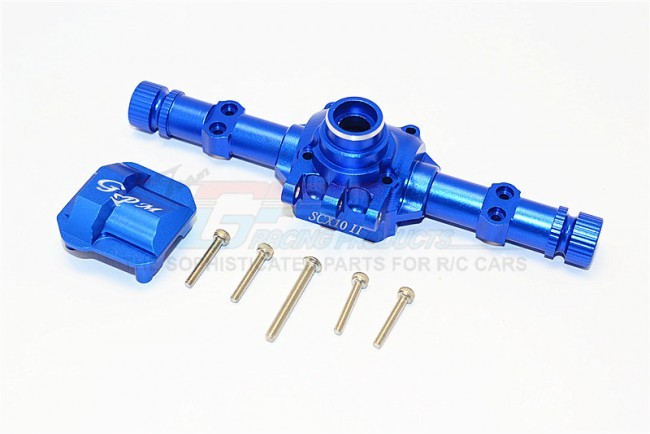 Gpm SCX2012 Aluminium Front / Rear Axle Housing With Cover Axial Scx10 Ii 90047 Blue