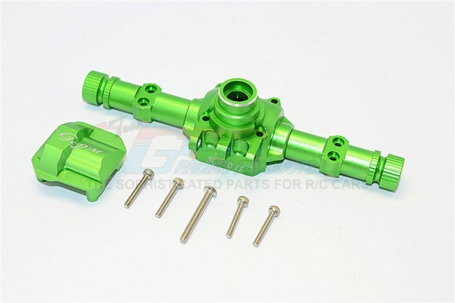 Gpm SCX2012 Aluminium Front / Rear Axle Housing With Cover Axial Scx10 Ii 90047 Green