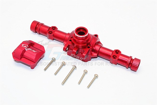 Gpm SCX2012 Aluminium Front / Rear Axle Housing With Cover Axial Scx10 Ii 90047 Red