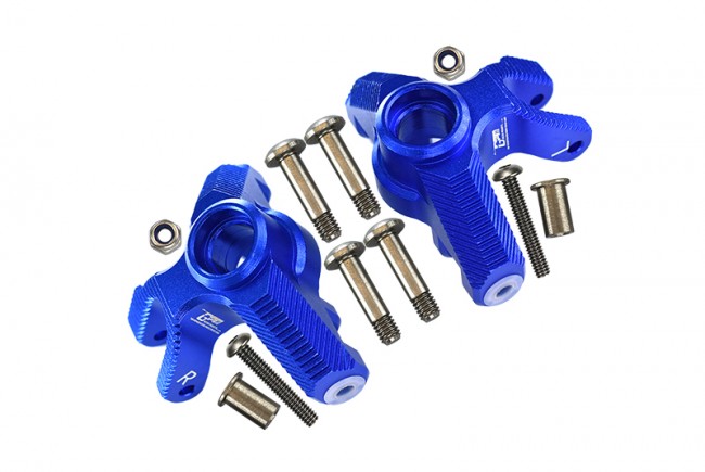 Gpm LMT021 Aluminum Front Knuckle Arm Losi 1/8 Lmt 4wd Solid Axle Monster Truck Los04022 Blue