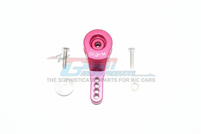 Gpm TRX4023TA/4H Aluminum 23t Servo Horn W. Built-in Spring 4 Positioning Holes 1/10 Rc Traxxas Trx-4 Red