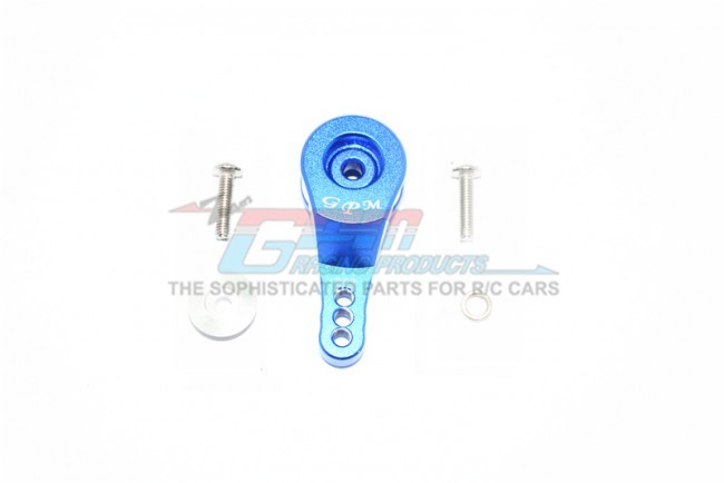 Gpm TRX4023TA/3H Aluminum 23t Servo Horn W. Built-in Spring (3 Positioning Holes) 1/10 Rc Traxxas Trx-4 Blue