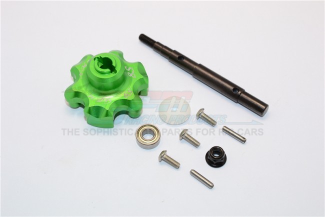 Gpm TXM8035S Aluminum Trasmission Cush Drive Housing With Drive Input Shaft Traxxs 1/5 X-maxx 6s 8s Monster Green