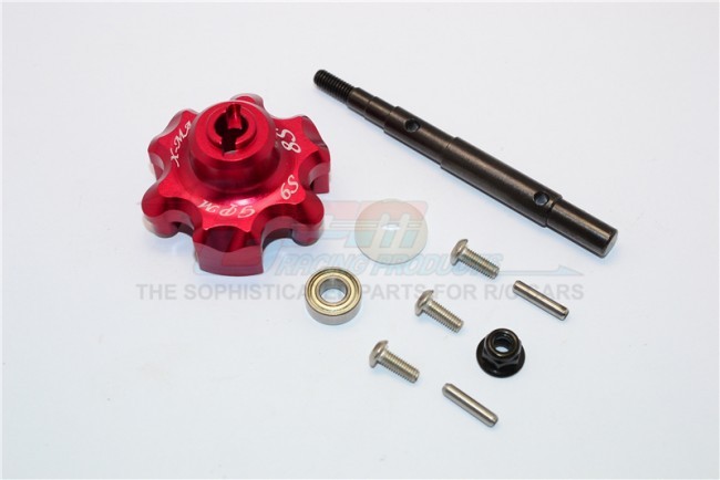 Gpm TXM8035S Aluminum Trasmission Cush Drive Housing With Drive Input Shaft Traxxs 1/5 X-maxx 6s 8s Monster Red