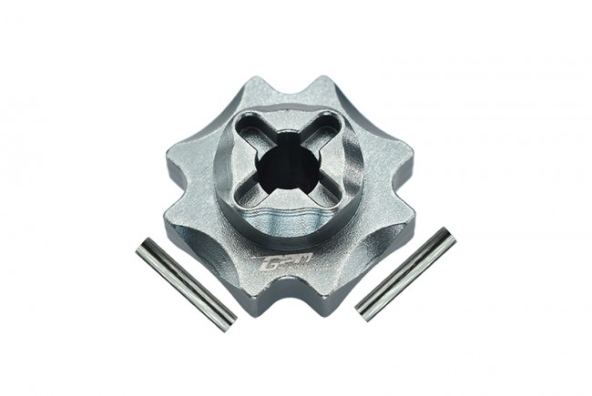 Gpm LMT100 Aluminum Center Differential Outputs Losi 1/8 Lmt 4wd Solid Axle Monster Truck Los04022 Gun Silver