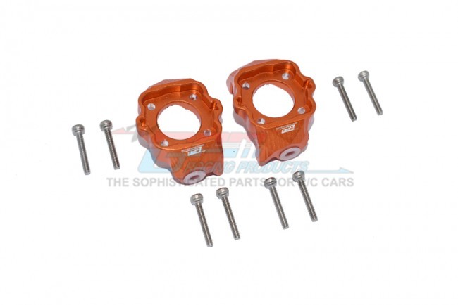 Gpm LMT019 Aluminum Front C-hubs Team Losi Rc 1/8 Lmt 4wd Solid Axle Monster Truck Los04022 Orange
