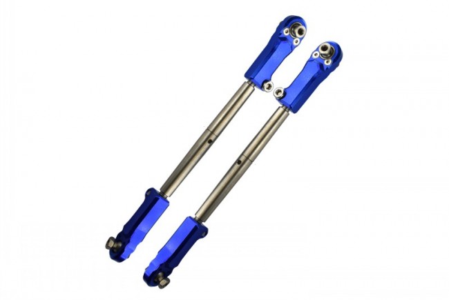 Gpm MAKX162S Aluminum Stainless Steel Adjustable Front Steering Tie Rod Arrma 1/5 4wd Kraton 8s Blx Monster Truck Blue