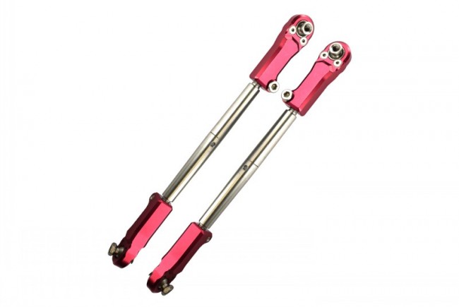 Gpm MAKX162S Aluminum Stainless Steel Adjustable Front Steering Tie Rod Arrma 1/5 4wd Kraton 8s Blx Monster Truck Red