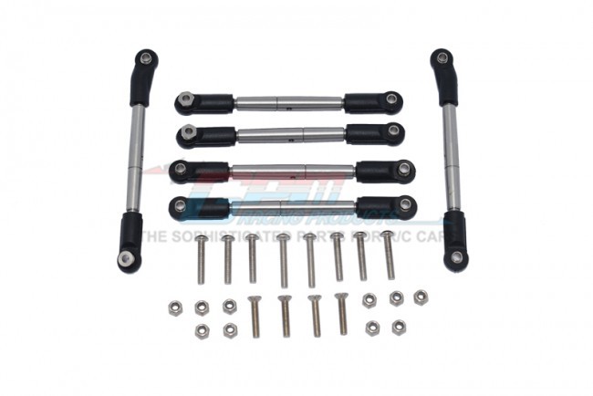 Gpm Lu4160s-oc Stainless Steel Adjustable Tie Rods Losi  1/10 4wd Lasernut Tenacity Ultra 4 Rock Tacer Los03028 