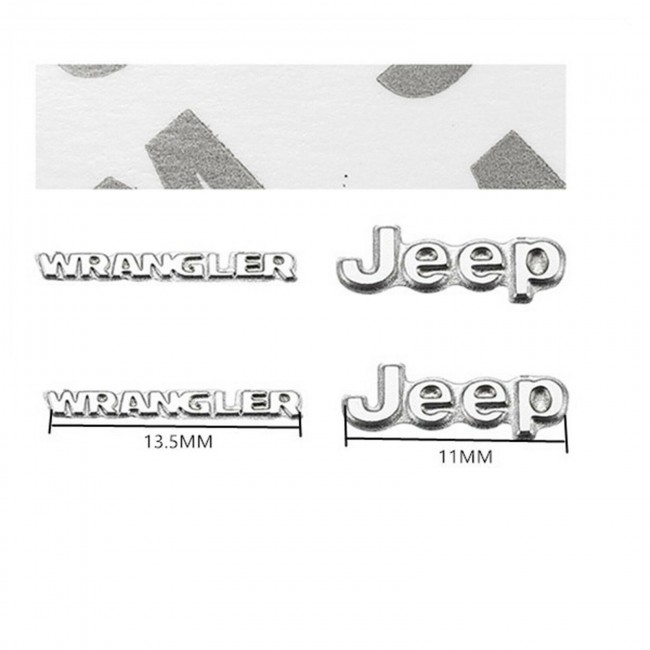 Metal Logo Label Print For 1/24 Axial Racing Scx-24 Jeep Wrangler 
