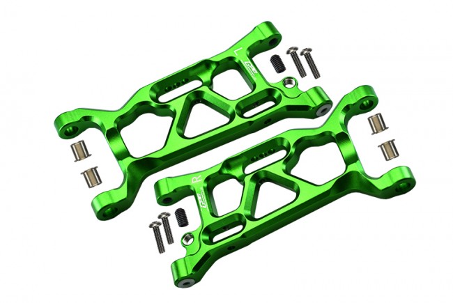 Gpm LU4055 Aluminum Front Lower Arms  Losi 1/10 4wd Lasernut Tenacity Ultra 4 Rock Tacer Los03028 Green