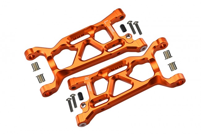 Gpm LU4055 Aluminum Front Lower Arms  Losi 1/10 4wd Lasernut Tenacity Ultra 4 Rock Tacer Los03028 Orange