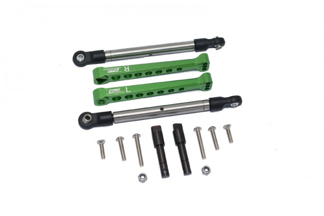 Gpm LU4312RS Aluminum Rear Sway Bar & Stainless Steel Linkage Losi 1/10 4wd Lasernut Tenacity Ultra 4 Rock Tacer Los03028 Green