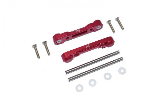 Gpm LU4008 Aluminum Front Lower Suspension Mount  Losi 1/10 4wd Lasernut Tenacity Ultra 4 Rock Tacer Los03028 Red