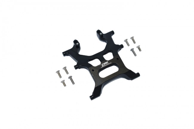 Gpm SCX3015RA Aluminum Rear Chassis Support Frame Axial 1/10 4wd Scx10 Iii Jeep Wrangler Rubicon Jlu Axi03007 Black