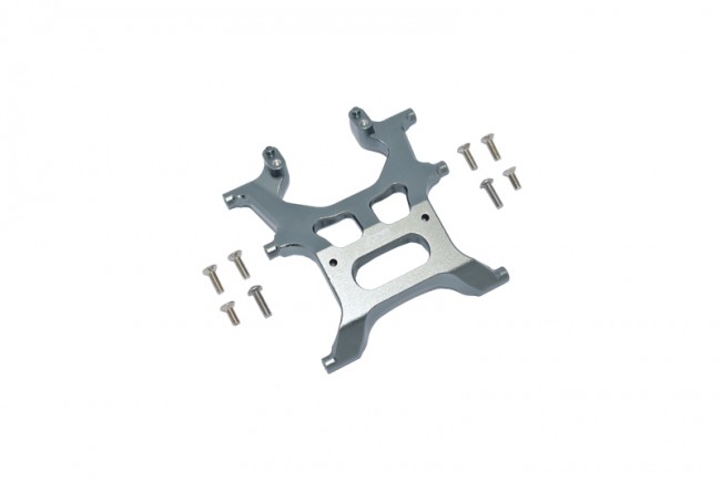 Gpm SCX3015RA Aluminum Rear Chassis Support Frame Axial 1/10 4wd Scx10 Iii Jeep Wrangler Rubicon Jlu Axi03007 Gun Silver