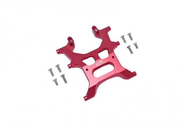 Gpm SCX3015RA Aluminum Rear Chassis Support Frame Axial 1/10 4wd Scx10 Iii Jeep Wrangler Rubicon Jlu Axi03007 Red