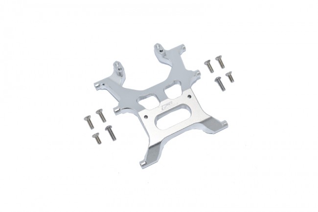 Gpm SCX3015RA Aluminum Rear Chassis Support Frame Axial 1/10 4wd Scx10 Iii Jeep Wrangler Rubicon Jlu Axi03007 Silver