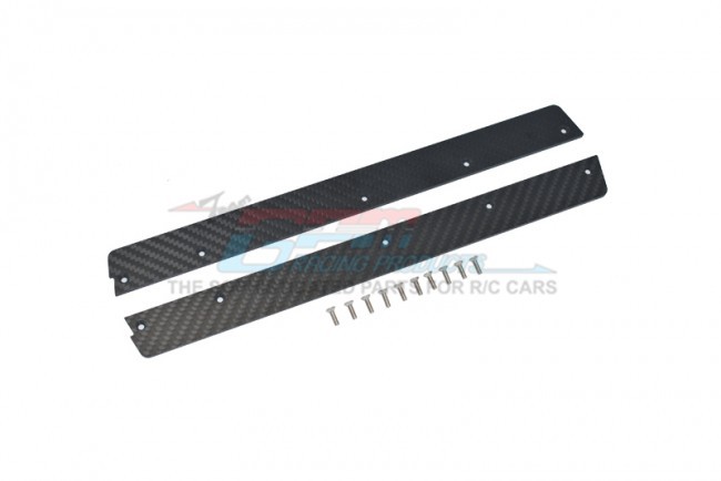 Gpm FMAI014N-BK Carbon Fiber Chassis Side Panels - 25mm Wide For Arrma 1/7 4wd Infraction 6s Blx All-road Street Bash Ara109001 