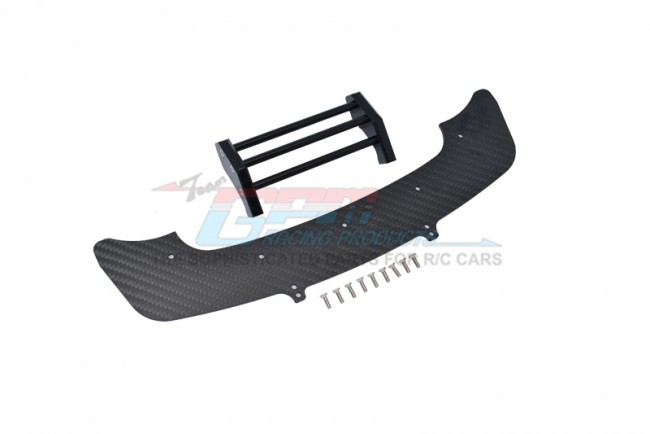 Gpm FMAI330F Carbon Fiber Front Chassis & Bumper For Arrma 1/7 4wd Infraction 6s Blx All-road Street Bash Ara109001 Black