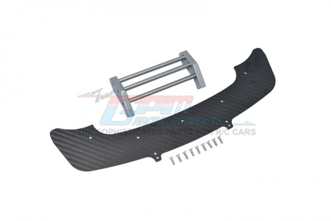 Gpm FMAI330F Carbon Fiber Front Chassis & Bumper For Arrma 1/7 4wd Infraction 6s Blx All-road Street Bash Ara109001 Gun Silver