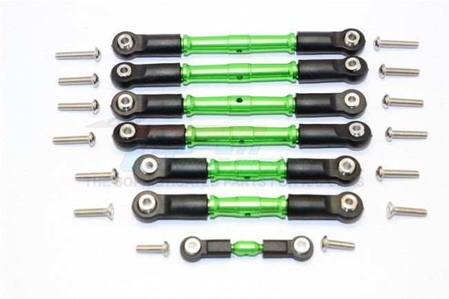 Gpm SLA160P Aluminium Completed Turnbuckles With Plastic Ball Ends Traxxas  Slash 4x4 / Telluride Green
