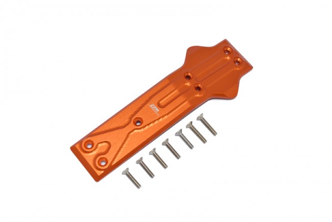 Gpm RK331F Aluminum Front Chassis Protection Plate Losi  1/10 4wd Rock Rey Bruchless Rock Racer Los03009t1/t2 Orange