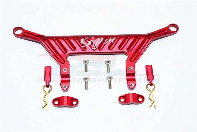 Gpm RR0126 Aluminium Battery Holder - Axial Rr10 Bomber Red