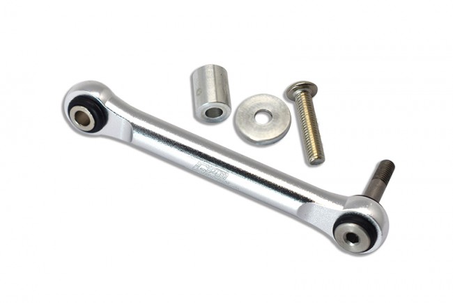 Gpm LU4024A Aluminum Servo Tie Rod  Losi 1/10 4wd Lasernut Tenacity Ultra 4 Rock Tacer Los03028 Silver