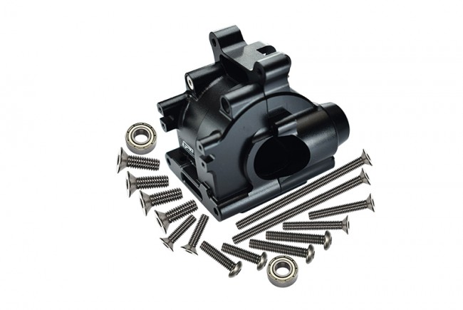 Gpm LU4013 Aluminum Rear Gear Box Losi Rc 1/10 4wd Lasernut Tenacity Ultra 4 Rock Tacer Los03028 Black