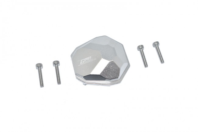 Gpm RBX012A Aluminum Front / Rear Gearbox Cover Axial 1/10 4wd Rbx10 Ryft Brushless Rock Bouncer Axi03005 Silver