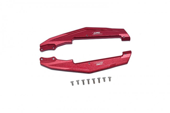 Gpm LM014 Aluminum Chassis Nerf Bars  Losi  1/18 2wd Mini-t 2.0 Stadium Truck Los01015 Red